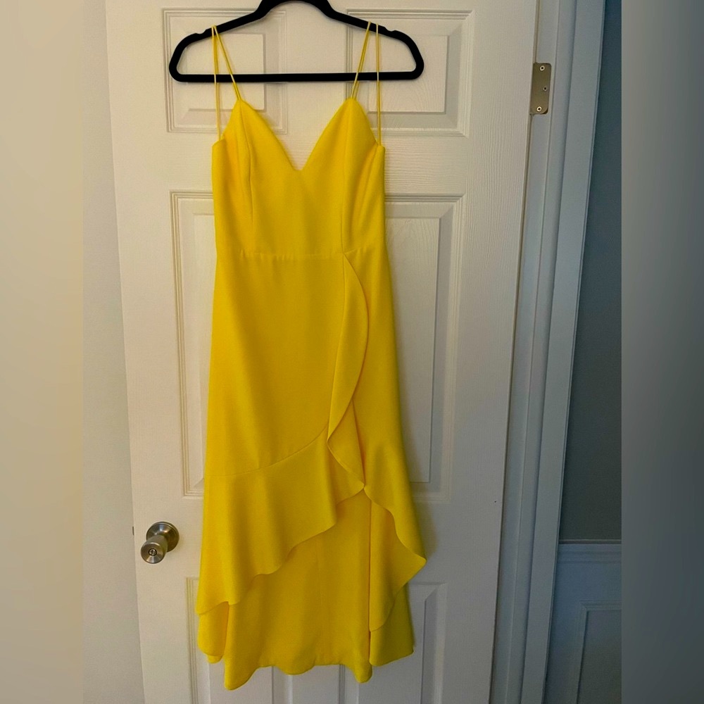ALICE + OLIVIA Cobi Crepe Midi Dress